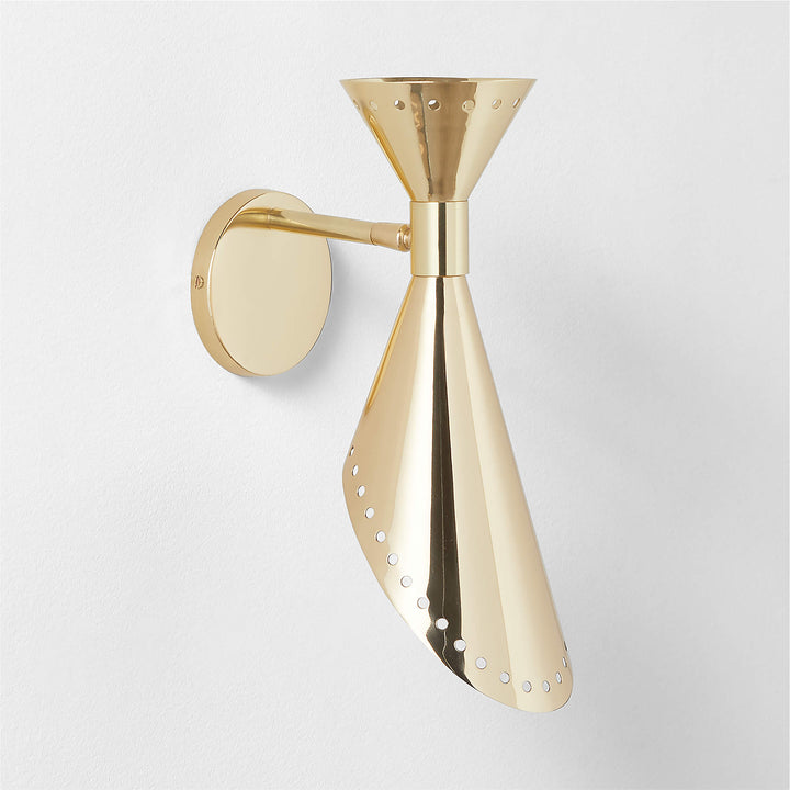 VIOTTO& CO. Becker Polished Brass Wall Sconce
