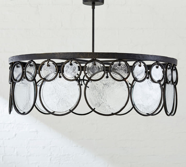 VIOTTO& CO. Easton Recycled Glass Round Chandelier